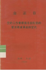 全世界工人团结起来！ 金正日 党的工作要根据目前形势的要求带来革命的变化