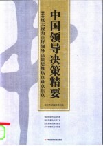 中国领导决策精要 360度大视角点评领导决策思维热点难点焦点