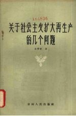 关于社会主义扩大再生产的几个问题