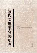 清代文选学名著集成 7