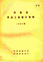 河南省劳动工资统计资料 1989年