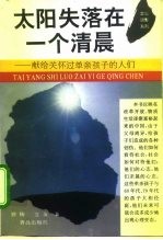 太阳失落在一个清晨 献给关怀过单亲孩子的人们