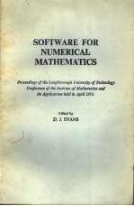 SOFTWARE FOR NUMERICAL MATHEMATICS