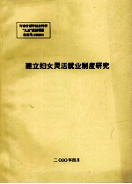 建立妇女灵活就业制度研究