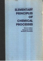 ELEMENTARY PRINCIPLES OF CHEMICAL PROCESSES SECOND EDITION
