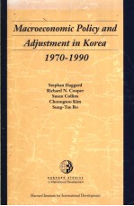 Macroeconomic Policy and Adjustment in Korea 1970-1990