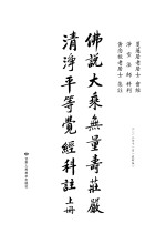 佛说大乘无量寿庄严清净平等觉经科注 上