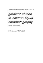 gradient elution in column liquid chromatography theory and practice