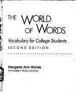 THE WORLD OF WORDS