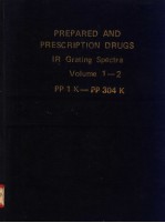 PREPARED AND PRESCRIPTION DRUGS IR Grating Spectra Volume 1-2