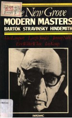 THE NEW GROVE Modern Masters BARTOK STRAVINSKY HINDEMITH