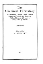 THE CHEMICAL FORMULARY VOLUME Ⅵ
