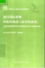 执行国际准则面临的挑战与取得的成果 实现与国际财务报告准则和国际审计准则的趋同 中英文本
