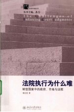 法院执行为什么难 转型国家中的政府、市场与法院