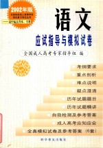 语文应试指导与模拟试卷