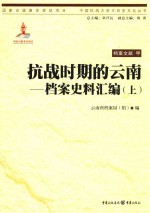 抗战时期的云南 档案史料汇编 上