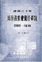 建国三十年河南省农业统计资料 1949-1979 第6册 洛阳地区