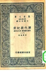 万有文库第二集七百种历代统纪表附历代疆域表历代沿革表 18-22册 共5本