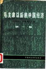 毛主席以后的中国经济 第1卷 下 政策和执行情况