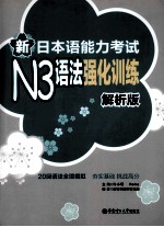 新日本语能力考试N3语法强化训练 解析版
