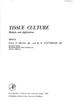 TISSUE CULTURE MTEHODS AND APPLICATIONS