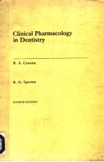 CLINICAL PHARMACOLOGY IN DENTISTRY FOURTH EDITION