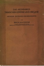 DAS ASCHENBILD TIERISCHER GEWEBE UND ORGANE