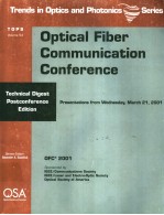 TOPS VOLUME 54 OPTICAL FIBER COMMUNICATION CONFERENCE TECHNICAL DEGEST POSTCONFERENCE EDITION PRE