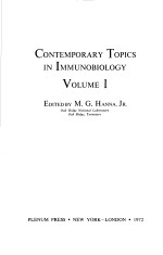 CONTEMPORARY TOPICS IN IMMUNOGIOLOGY VOLUME 1