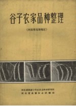 谷子农家品种整理 河北省北部地区