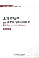 土地市场腐败问题实证研究丛书 土地市场中开发商行贿问题研究