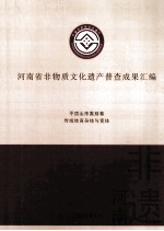 河南省非物质文化遗产普查成果汇编 平顶山市类别卷 传统体育杂技与竞技 1