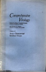 COMPREHENSIVE VIROLOGY VOLUME 14 NEWLY CHARACTERIZED VERTEBRATE VIRUSES