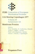 FEBS FEDERATION OF EUROPEAN BIOCHEMICAL SOCIETIES 11TH MEETING COPENHAGEN 1977 VOLUME 45 SYMPOSIUM