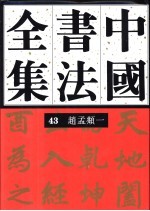 中国书法全集 43 元代编 赵孟〓 卷1