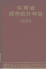 江西省城市统计年鉴 1984