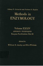 METHODS IN ENZYMOLOGY VOLUME XXXIV AFFINITY TECHNIQUES ENZYME PURIFICATION:PART B