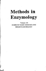 METHODS IN ENZYMOLOGY VOLUME 194 GUIDE TO YEAST GENETICS AND MOLECULAR BIOLOGY