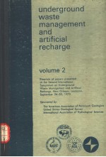 UNDERGROUND WASTE MANAGEMENT AND ARTIFICIAL RECHARGE VOLUME 2