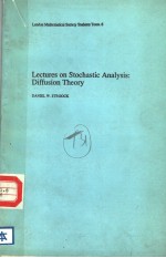 LECTURES ON STOCHASTIC ANALYSIS:DIFFUSION THEORY