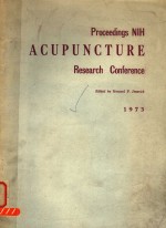 PROCEEDINGS NIH ACUPUNCTURE RESEARCH CONFERENCE