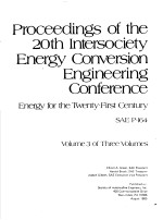 PROCEEDINGS OF THE 20TH INTERSOCIETY ENERGY CONVERSION ENGINEERING CONFERENCE VOL.3