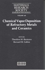 MATERIALS RESEARCH SOCIETY SYMPOSIUM PROCEEDINGS VOLUME 168 CHEMICAL VAPOR DEPOSITION OF REFRACTOR