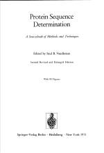 PROTEIN SEQUENCE DETERMINATION:A SOURCEBOOK OF METHODS AND TECHNIQUES
