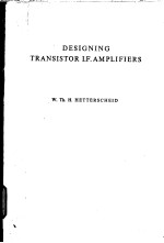 DESIGNING TRANSISTOR I.F.AMPLIFIERS