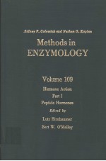 METHODS IN ENZYMOLOGY VOLUME 109 HORMONE ACTION PART I PEPTIDE HORMONES