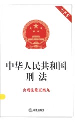 中华人民共和国刑法 含刑法修正案九 大字本