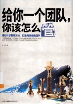 给你一个团队,你该怎么管