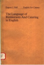 THE LANGUAGE OF RESTAURANTS AND CATERING IN ENGLISH