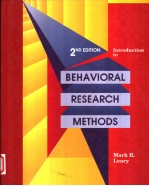 INTRODUCTION TO BEHAVIORAL RESEARCH METHODS 2ND EDITION